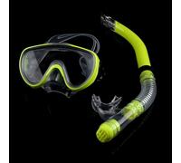 Yinhing Professional Snorkeling Set With Tempered Glass Lenses Comfortable Breathing Tube And Dive Gear for Adventurous Underwater Exploration () (Yellow)