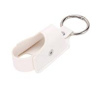 Yinhing PU Leather Inhaler Holder with Safety Clip, Snap Loop Design for Quick Access At Home Work Travel, Protective Inhaler Case for Standard Inhalers (White)