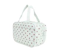 Yinhing PU Leather Makeup Bag with Compartments, Large Vertical Size 27x17x13cm with Dividers for Travel. (Mint Chocolate)