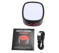 Yinhing Red Light White Noise Sleep Machine, Adjustable Brightness and Volume with 8 Preset Sounds, for Bedroom Relaxation and Better Sleep (Black)