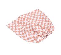 Yinhing Reusable Shower Cap, Bath Cap with Soft Elastic Band for Women, Spa Showering Hair Protection, Minimalist Checked Pattern Khaki