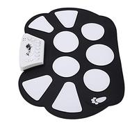 Yinhing Roll Up Kit Portable Electronic Drumset with Pads for Beginners and Kids USB Powered Practice Pad and White Design