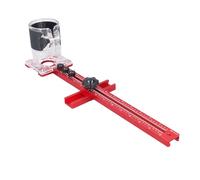 Yinhing Router Milling Bracket 4 in Cabinet Hardware Jig with Circle Cutting Woodworking Tool for Precise Grooving and Cutting 445Mm Length for Projects and Professionals