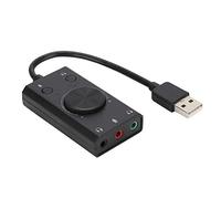 Yinhing SC2 USB Drive Sound Card for Desktop PC Laptop Multi Functional Adapter External Headphone Connection Compatible with and More