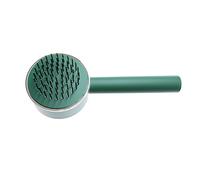 Yinhing Scalp Comb With Handle Easy Detangling Hair Brush for Hair Types Prevents Static and for Daily Use Ideal for Curly Wavy and Straight Stylish White Design (Green)