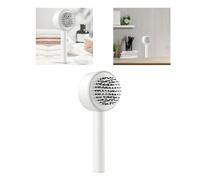 Yinhing Scalp Comb With Handle Easy Detangling Hair Brush for Hair Types Prevents Static and for Daily Use Ideal for Curly Wavy and Straight Stylish White Design (White)