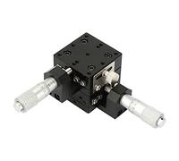 Yinhing SEMY40 AC Manual Micrometer Slide Table 40x40x40mm Aluminum Alloy XY Linear Stage for Optical Instruments Equipment