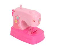 Yinhing Sewing Machine Toy, Portable Mini Simulation Sewing Machine for Kids with 2 AA Batteries, Pink ABS Plastic Crafting Mending for Beginners