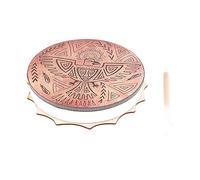 Yinhing Shaman Drum with Drum Stick Handmade Round Vintage Decoration Percussion Instrument for Music Meditation Spiritual Healing (YinhingEa7vafIj-2)