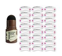 Yinhing Shaping Kit Long Lasting with 24 Brow Cards for Women Makeup Tools Quality Easy to Use Beginner Friendly Black Black Brown Gray (1#85)