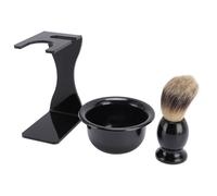Yinhing Shaving Brush Kit, 3 in 1 Beard Brush Kit, with Lightweight Holder and Bowl Set, Grooming for Fathers, Husbands, or Boyfriends