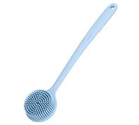 Yinhing Silicone Back Brush with Sided Thickening Design Slip Handle for Effortless Shower Experience Nordic Blue Color for A Stylish Bathroom Upgrade (Nordic Blue)