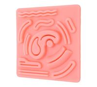 Yinhing Silicone Laparoscopic Suture Simulation Pad 3D Skin Texture Training Pad with 12 Pre Cut Wounds for Students and Doctors