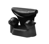 Yinhing Silicone Neck Support Pillow Soft Comfortable Hair Washing Neck Rest Cushion for Salon Barber Shop Home Use Black 17.5x13.5cm