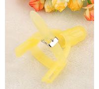 Yinhing Silicone Thumb Sucking Finger Protector Teether for Babies Safe Biting Relief for Infants Over 12 Months Bright Yellow (Yellow)