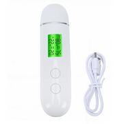 Yinhing Skin Hydration Tester Skin Water Analyzer High Precision Digital Oil Hydration Analyzer with Large LCD Screen Detection for Home Travel Salon (White)