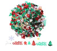Yinhing Snowflake Centerpieces For Tables, Christmas Confetti with High Performance PVC Christmas Glitter For Party Festival Decoration