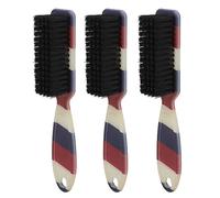 Yinhing Soft Beard Fade Brush 3 Pack Ergonomic Handle Beard Styling Brush for Barbers Home Use Nylon for Grooming Maintaining a Polished Appearance