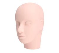 Yinhing Soft Silicone Makeup Micro Blading Eyelashes Grafting Practice Mannequin Training Head Professional Beauty Students Double Fold Eyelid 3D Forming Model Skin Muscle Simulation