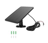 Yinhing Solar Panel Camera 10W High Efficiency Solar Panel Power Supply for 2K Video Doorbell Camera Compatible with Doorbell 2 and 3 and Outdoor Charging Solution (CSP4W-O-B) doorb