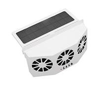 Yinhing Solar Powered Car Cooler 3 Fans Wide Angle Ventilation System Auto Fan Odor ABS Material Easy Installation