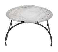 Yinhing Stainless Steel Elevated Cat Hammock Bed Detachable Versatile Pet Lounge Comfortable for Small Dogs Cats Indoor/Outdoor Use (Gray)