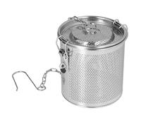 Yinhing Stainless Steel Infuser Bag Fine Mesh Seasoning for Soup Tea 0.7L Multipurpose Strainer with Hanging Chain Easy Lock Design for Gravy Cocktails Cooking (1.3L)