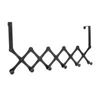 Yinhing Stainless Steel Over The Door Hooks Telescopic Folding Hat and Backpack Hanger Ideal Door Hanging Rack for Living Room Or Bedroom Featuring 4 Sturdy Hooks for Optimal Organization (6