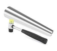 Yinhing Stainless Steel Round Bracelet Mandrel with Rubber Hammer Jewelry Making Tool for Bracelet and Size Adjustment