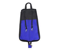 Yinhing Stick Bag for Drumsticks and Mallets, Drumstick Protection Bag Drumstick Bag, Drum Accessories, with 2 Compartment,Storage for Sticks Mallets Brushes and More (Blue)