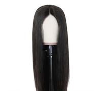Yinhing Straight Human Hair Wig, Thick Soft Real with High Temperature Wire, for Women Daily Use Concerts Weddings (Black)