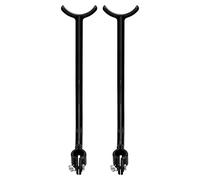 Yinhing Swing Trainer 2Pcs Alignment Aid for Wrist Control Posture Effective Practice Tool for Left Right Handed Golfers Easy Installation on Clubs Yellow (2 black)