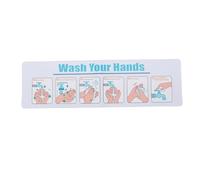 Yinhing The Hand Washing Instruction Poster Is a Self Adhesive Guide With Clear Steps for Promoting Proper in Schools, Restaurants, and Other Facilities.