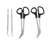 Yinhing The Long Handle Toenail Scissors Are Stainless Steel Bandage Scissors Featuring Built in Nail Lifters, Designed for Grooming in Both Salon and Home Settings.