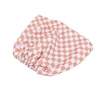 Yinhing The Women's Reusable Shower Cap Has a 3-Layer Design with a Soft Lining and Elastic Band, Offering Hair Protection for Showering and Bathing in Khaki.