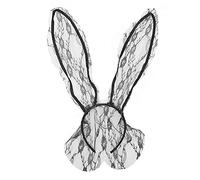 Yinhing This Adorable Bunny Ear Headband Is a Versatile Headwear Accessory, Perfect for Costume Parties, Cosplay Events, Or Adding a Touch of Fun to Daily Life. (Black)