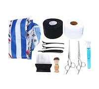 Yinhing This Professional Hair Cutting Set Includes Scissors, a Beard Shaver, and a Hair Apron Cape, Offering a Complete Grooming Solution for Men's Home Haircuts.