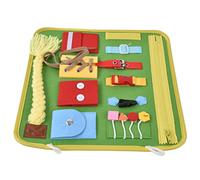 Yinhing Toddler Activity Book, Baby Busy Board with Soft Wool Knit Educational Sensory Board, Baby Activity, Intelligence Development Toy Sensory Toys for Parent Child Communication (B)