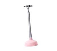 Yinhing Toilet Plunger With Strong Suction Effective Bathroom Drain Tool Rubber And Plastic Design Stylish Color for Modern Home Use (Pink) plunger, plungers for bathroom, toile
