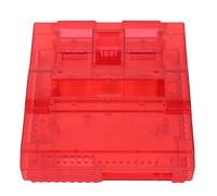 Yinhing Transparent Case Compatible with US Version Retro Game Console Featuring Power and Reset Key Replacement Premium Red Transparent Housing Shell for Enhanced Durability and Aesthetic