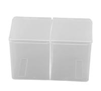 Yinhing Transparent Cotton Pad Storage Box Compartment Design for Home Office and School Use Clear and Efficient Storage Solution for Cotton Pads (Transparent)
