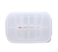Yinhing Transparent Plastic Reptile Egg Incubator Tray for Gecko Snake and Lizard Breeding Highly Transparent Cover for Observation Safe Hatching Method Temperature Monitoring Included