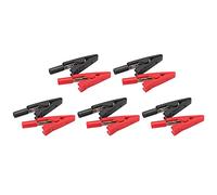 Yinhing U16 Crocodilian Clamp/Holder 2mm Tail Needle Clamp/Holder Set 5 Sets Insulated Red Clips for Electrical Testing High Performance