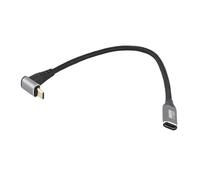 Yinhing USB C 3.2 Male to Female Cable PD100W Fast Charging 10Gbps Data Transfer 4K Video Output At 60Hz High Speed USB C Charging Cable for Steam Deck Gaming Consoles Lap Tops And More (25cm)