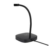 Yinhing USB Desktop Microphone Omnidirectional PC Mic With Gooseneck Design Compatible With /7/8/10/ Touch Function 360° Pickup for Streaming Online Meetings (Black)