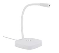 Yinhing USB Desktop Microphone Omnidirectional PC Mic With Gooseneck Design Compatible With /7/8/10/ Touch Function 360° Pickup for Streaming Online Meetings (White)