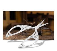 Yinhing Vintage Stainless Steel Sewing Scissors for Cutting Craft Tool Ideal for DIY Projects Tailoring and Sewing Enthusiasts Design with Ergonomic Handle (Leaf Scissors Silver)