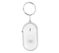 Yinhing Voice Control Anti Lost Device, Whistle Key Finder with High Brightness Light for Wallet Car Pet Child Bag Suitcase, Made of Premium ABS Material (White)