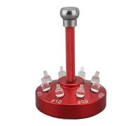 Yinhing Watch Hands Fitting Set Presser Tool Alloy Steel Watch Hands Fitter with 8 Versatile Setting Heads for Professional Watchmaker Adjustments and Repairs