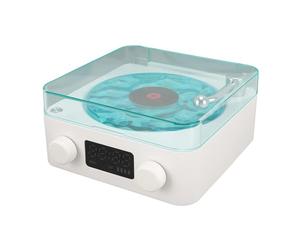 Yinhing Waves Player Cordless Compact Stereo Sound System With Ambient Light Portable Vintage Waves Speaker for Sleep Relaxation and Mood Enhancement for Home and Travel (White)